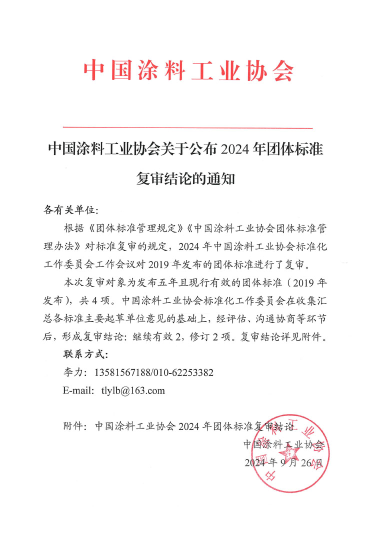 best365中国官方网站关于公布2024年团体标准复审结论的通知-1