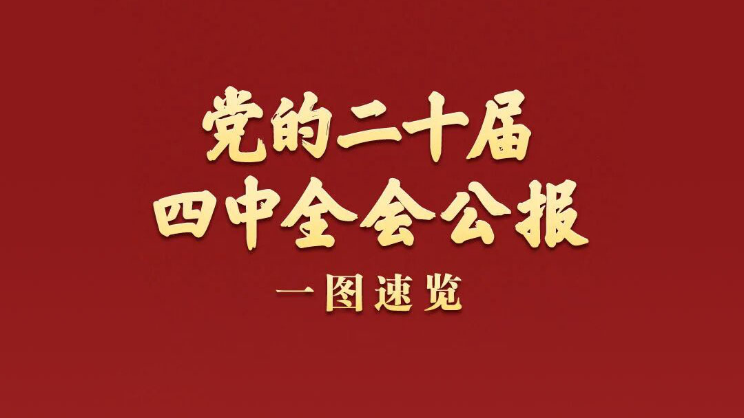 一图速览!党的二十届四中全会公报