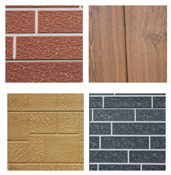 彩石雕技术让卷材涂料可做到仿砖纹、木纹、石纹等的纹样及色彩效果